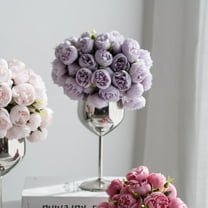 Fake Floral Supplies For Event Planners,27 Heads Roses Artificial Flower Faux Silk Mini Roses Flowers For Diy Bouquet Bulk Artificial Wedding Filler Flowers For Centerpieces Arrangements Bridal Showe