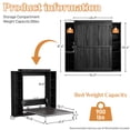 thumbnail image 4 of WIILAYOK Queen Size Murphy Bed Cabinet in Black with 5-Tier Storage Shelves, Foldable Platform Bed Wall Cabinet Bedframe for Small Space, Bedroom, Guest Room, 4 of 11