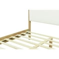 thumbnail image 5 of Christopher Knight Home Modern Boucle Upholstered Queen Bed Frame with Headboard, Solid Wood Legs, White, 5 of 8
