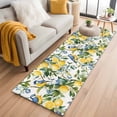thumbnail image 2 of Lemon Bird Runner Rugs 2x6 ft Fruit Leaves Branch Vintage Watercolor Washable Hallway Rugs Non-Slip Floor Mats Absorbent Carpet Bedside Runners for Bedroom Kitchen Bathroom Laundry Room, 2 of 9