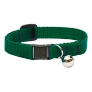 LupinePet Basic Solids Green Green Nylon Cat Collar