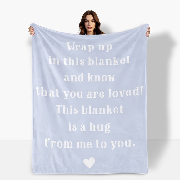 Light Purple Heart Design Flannel Blanket For Couples Love Gift Suitable For Sofa Bed Travel Camping Made With Polyester Fabric Soft Warm Comfortable Shipped From USA Ideal For Family Friends