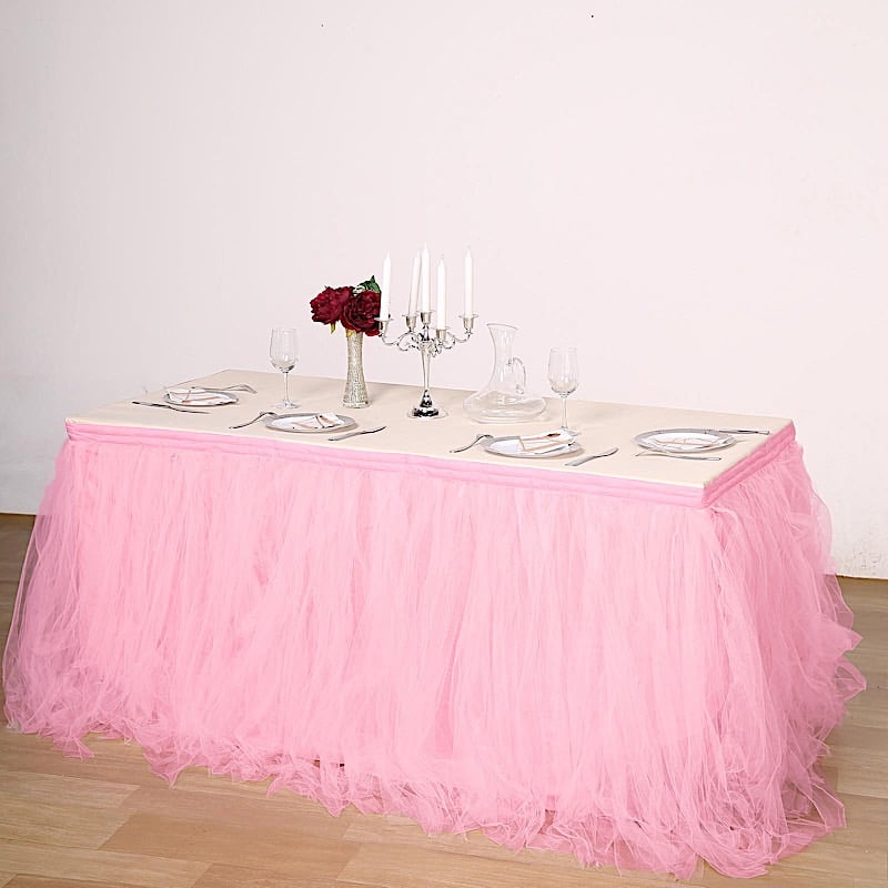 Details about   Blush 21 feet PLEATED TABLE SKIRT POLYESTER Fabric Tradeshow Wedding Catering 