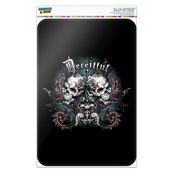 Deceitful Skulls Biker Motorcycle Chopper Home Business Office Sign