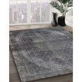 thumbnail image 2 of Ahgly Company Indoor Round Mid-Century Modern Gray Oriental Area Rugs, 5' Round, 2 of 6