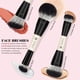 thumbnail image 3 of Kit de 12 Pinceles de Maquillaje Profesional - Brochas Doble Uso para Base y Contorno, Kabuki para Polvo - Ideal para Regalo (Color Negro), 3 of 7