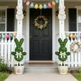 thumbnail image 3 of DAMAI 2 Pcs Easter Artificial Bunny-Shaped Topiary Tree 35" UV-Resistant Faux Boxwood Topiary Plant for Outdoor Indoor Decor, Perfect Easters Bunny for Porch & Garden(None Flowerpot), 3 of 8