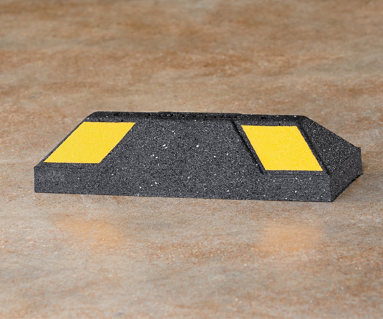 Rubberific Universal Auto Garage Parking Stop, Rubber Outdoor Car Parking Block - 16 in, 2 Pack