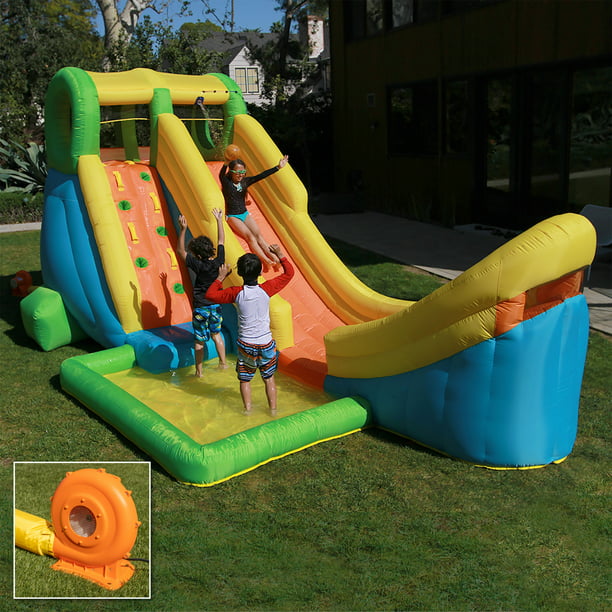 Sportspower Half Pipe 17′ Inflatable Water Slide with Blower