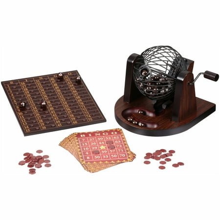 CRAFTSMAN Natural Wood Veneer Deluxe Bingo Set - Walmart.com