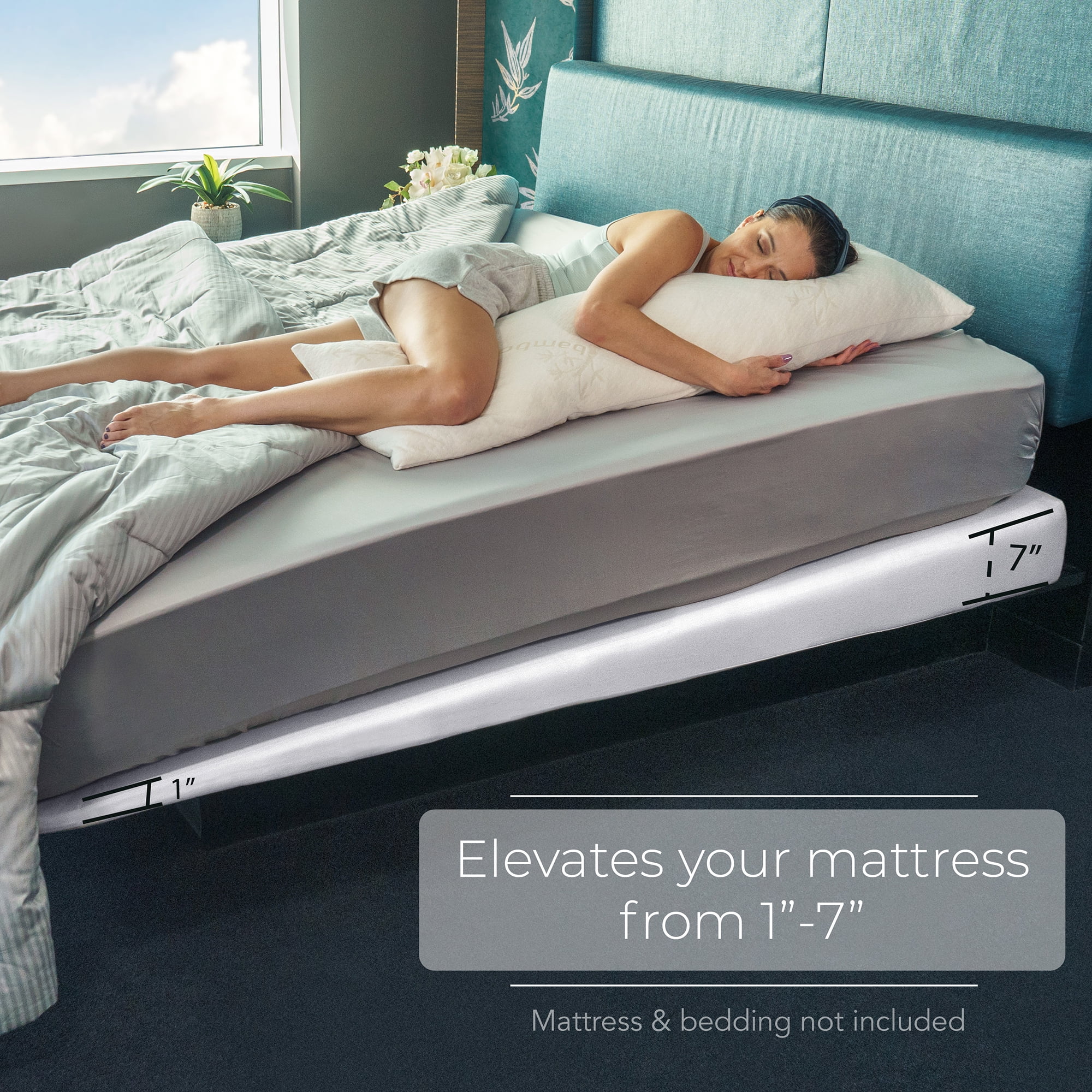 Avana Mattress Elevator Under Bed 7 Inch Incline Foam Support Full