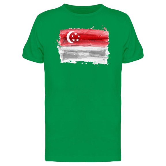 Brush Painting Of Singapore Tee Men's -Image by Shutterstock