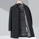 thumbnail image 5 of Chaqueta de plumón para hombre, ropa de invierno de longitud media, chaqueta de invierno fina de plumón de pato blanco para hombre, abrigo cortavientos para hombre, 5 of 5