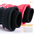 thumbnail image 5 of Guantes de esquí de invierno para niños, guantes de nieve térmicos impermeables y cálidos para correr, esquiar, ciclismo, deportes al aire libre para niños y niñas de 4 a 6 años (negro) oso de fresa Electrónica, 5 of 5
