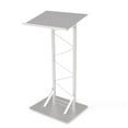 thumbnail image 1 of FixtureDisplays® 25" Single Truss Podium for Floor, Steel - Silver 19627 19627 Free Shipping!, 1 of 7