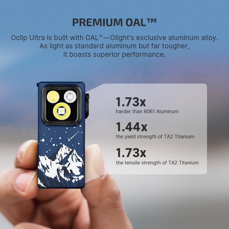 OLIGHT Oclip Ultra EDC Flashlight Clip-on Light, 530 Lumens