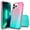 Pink/Teal, variant on iPhone 13 Pro Max Case, Rosebono Hybrid Glitter Sparkle Transparent Colorful Gradient TPU Skin Cover Case For iPhone 13 Pro Max (Blue/Pink)