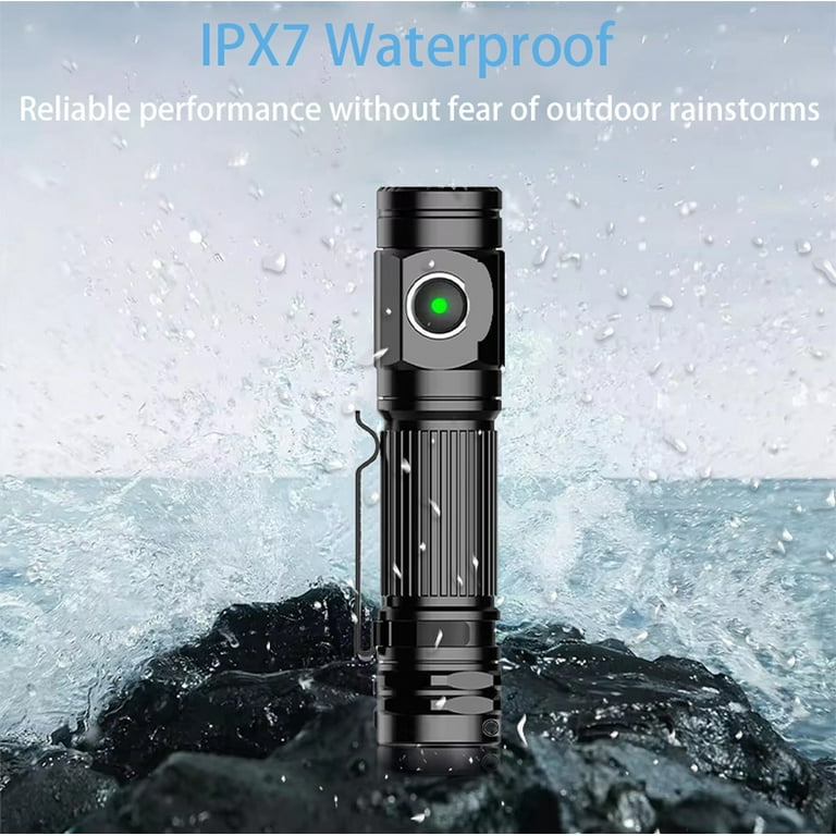 Flashlights High Lumens LED Rechargeable, 900,000 Lumen Brightest Flash Light, High Power Flashlight USB With 5000 MAh Capacity, Waterproof Handheld