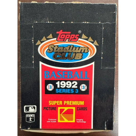 1992 Topps Stadium Club Baseball Series 3 Wax Box 36 Factory Sealed Packs