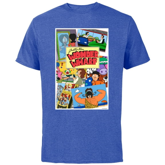 The Bob’s Burgers Movie Greetings from Wonder Wharf - Short Sleeve Cotton T-Shirt for Adults - Customized-Royal Heather