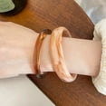 thumbnail image 2 of Irregular Wide-brimmed Acrylic Acetate Bracelet, 2 of 2