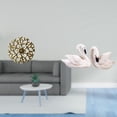 thumbnail image 2 of CoudarTitie Wall Hanging Sculpture Metal Wall Decor Hanging Sculpture Wall Art Decorative Disc Swan Figurine Made of Sturdy Suitable for Living Roo, 2 of 8