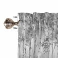 thumbnail image 5 of Half Window Curtain 36 Inches Long, Gray Grey Forest Window Treatment Curtain Drapes, Grey Modern Art Oil Painting Small Tier Curtains for Bathroom Over Sink, 27.5"x36", 2 Panels, 5 of 7