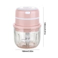 thumbnail image 3 of Bearachild Mini picadora de ajo eléctrica de 300ML, trituradora recargable, rebanadora inalámbrica, accesorios para el hogar, regalos Cocina y Comedor Rosado, 3 of 6