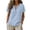Light Blue, variant on Women's Boho Linen Blouse Top Henley Neck Short Sleeve Baggy Tunic Casual Daily Outdoor Weekend Shopping Soft Shirt
