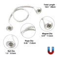 thumbnail image 3 of Minzimin 2Pack Magnetic Curtain Tiebacks Rope Decorative Holdbacks for Drapes, 3 of 6