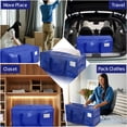 thumbnail image 4 of stusgo 6 Pack Extra Large Moving Bags Heavy Duty with Zippers & Carrying Handles, Moving Boxes Alternative, Packing Supplies, Large Storage Bags Totes for Space Saving(Blue), 4 of 10