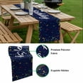 thumbnail image 5 of Happy Birthday Table Runner - 108 Inch Long, Kitchen Dining Table Runner Dresser Scarves, Navy Blue Modern Abstract Art Farmhouse Decor for Coffee Tables Wedding Party Banquet, 5 of 8