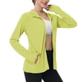thumbnail image 1 of SHTXOZHI Veste Athlétique Légère pour Femmes Protection Solaire Fermeture Éclair Complète Manches Longues Chandails à Capuchon Randonnée Extérieur, 1 of 7