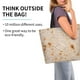 thumbnail image 2 of Balery Tortilla Bolsa Tote Estilo Estético con Cremalleras, Bolsa de Hombro, Bolsa de Compras Grande y Plegable, 2 of 8