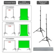 Ktaxon 10x6.5ft Adjustable Background Support Stand Photo Studio Backdrop Crossbar Set