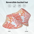 thumbnail image 3 of Vsdgher Corals Print Bucket Hat for Men&Women Bucket Hat Reversible Summer Double-Side-Wear Travel Gardening, Beach, Camping, Hiking, Fishing Cap, 3 of 5
