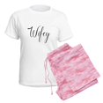 thumbnail image 6 of CafePress - Wifey Pajamas - Women's Short Sleeve Print T-Shirt and Pants Light Cotton Pajama Set, 6 of 7
