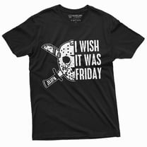 Men'S Jason I Wish It Was Friday Tee Shirt Halloween Horror Tee Shirt Crystal Lake Tee