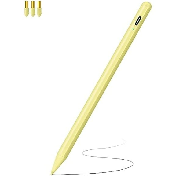 Stylus Pen for iPad (2018-2025) with Fast Charging & Palm Rejection, Pencil for Apple iPad 11th A16/10/9/8/7/6th, Pro 11“13”M4/12.9 inch, Air 11/13 inch M3 2025&M2 2024/5/4/3rd, Mini A17 Pro/6/5th