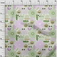 thumbnail image 3 of oneOone Velvet Light Green Fabric Beach Craft Projects Decor Fabric Printed By The Yard 58 Inch Wide, 3 of 4