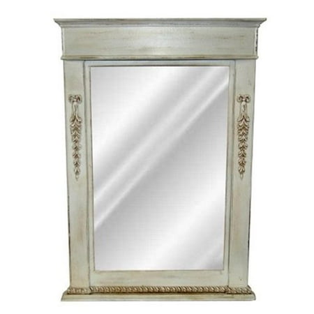 Classic Vanity Old World White Decorative Mirror Walmart Com