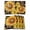Yellow Black, variant on Sunflower Placemats Set of 6, Yellow Floral Elegant Flowers Pastoral Placemats for Dining Table, Place Mats for Kitchen Tabletop, Waterproof Wipeable Dining Table Mats Set