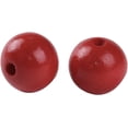 thumbnail image 2 of 100 Painted Red Round Wood Beads 20mm or 3/4 Inch Wood Beads with 3.8mm Hole, 2 of 2