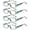4 Pairs of Blue, variant on 4 Pairs of Women Small Rectangular Anti-blue Light Reading Glasses 2.50 Printed Ultra-light Readers +2.50 Strength