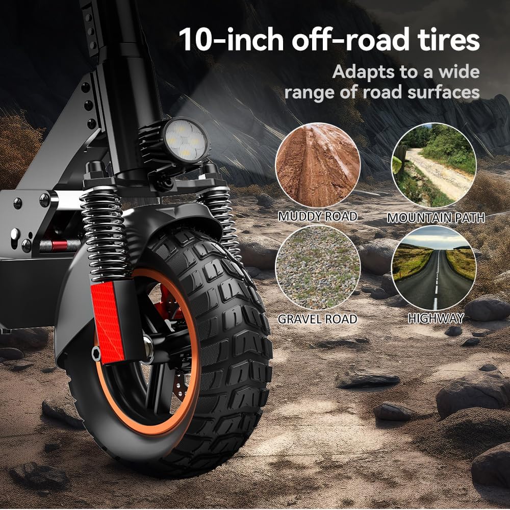 M4 Electric Scooter with Seat for Adult, 28 Mph Max Speed & 31 Miles Max Range,800w Motor Folding Commute E Scooter Adult,10 Inch Tires Big Heavy Duty Offroad Electric Scooters 330lbs Load