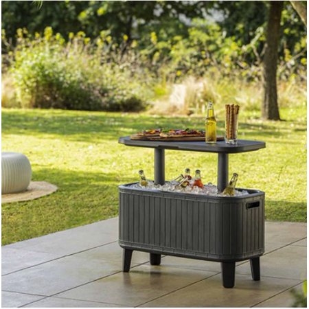 Keter Bevy Bar Table and Cooler Combo