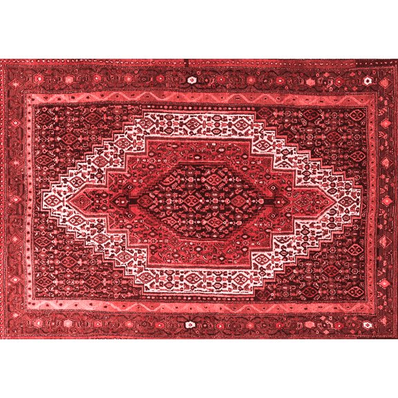 Ahgly Company Indoor Rectangle Persian Red Traditional Area Rugs, 5' x 7'