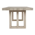 thumbnail image 4 of Pemberly Row 94" Transitional Pine Solid Wood Dining Table in Natural Brown, 4 of 6