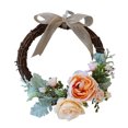 thumbnail image 2 of Corona artificiales de ratán Corona principal Decoración de boda de verano champán Sunnimix guirnalda de flores, 2 of 8