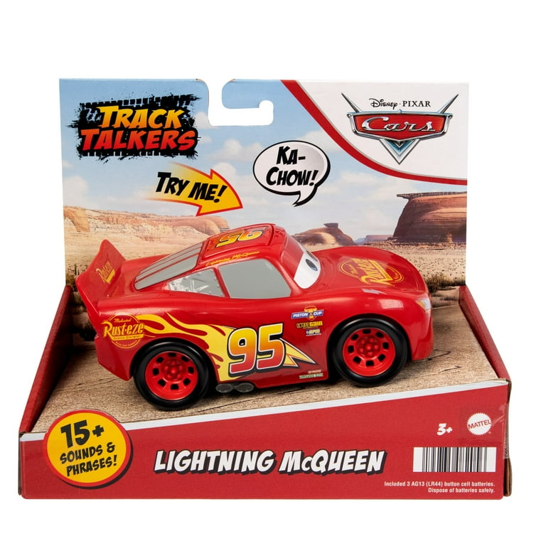 Disney Pixar Cars Track Talkers Lightning McQueen Talking Toy Car 5.5 inch Collectible Play Vehicle Walmart